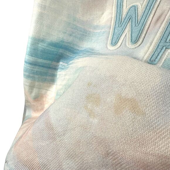 Li-Ning Love Wade Logo Shirt Men's 2XL XXL Marshmallow Tie Dye Blue Pink Button - Picture 10 of 11